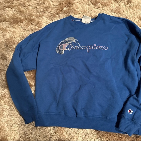 Champion Sweaters - Women Champion Crewneck Sweater in Blue
